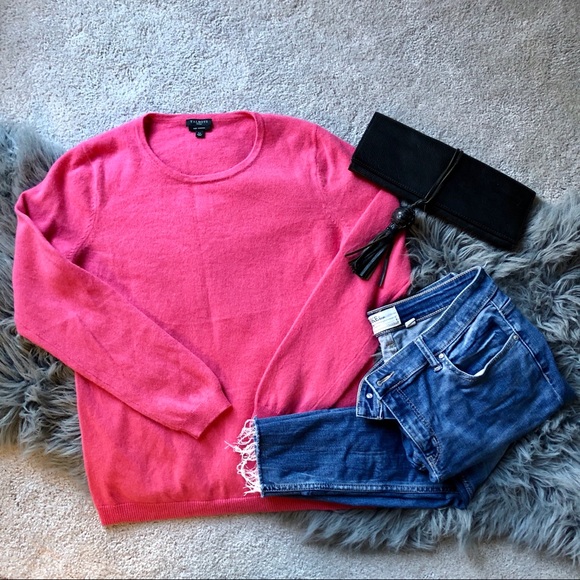 Talbots Sweaters - Talbots Pink Cashmere Sweater SZ L Petite